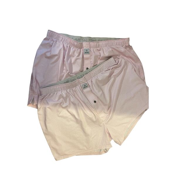 2 Pairs Peter Millar Boxer Shorts Pink - Picture 3 of 3